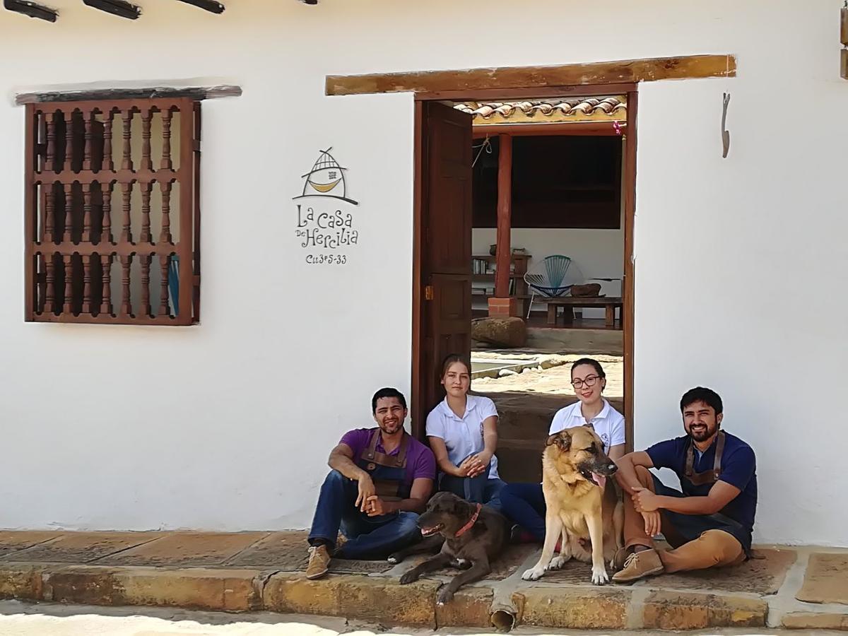 La Casa De Hercilia Boutique Barichara Exteriör bild